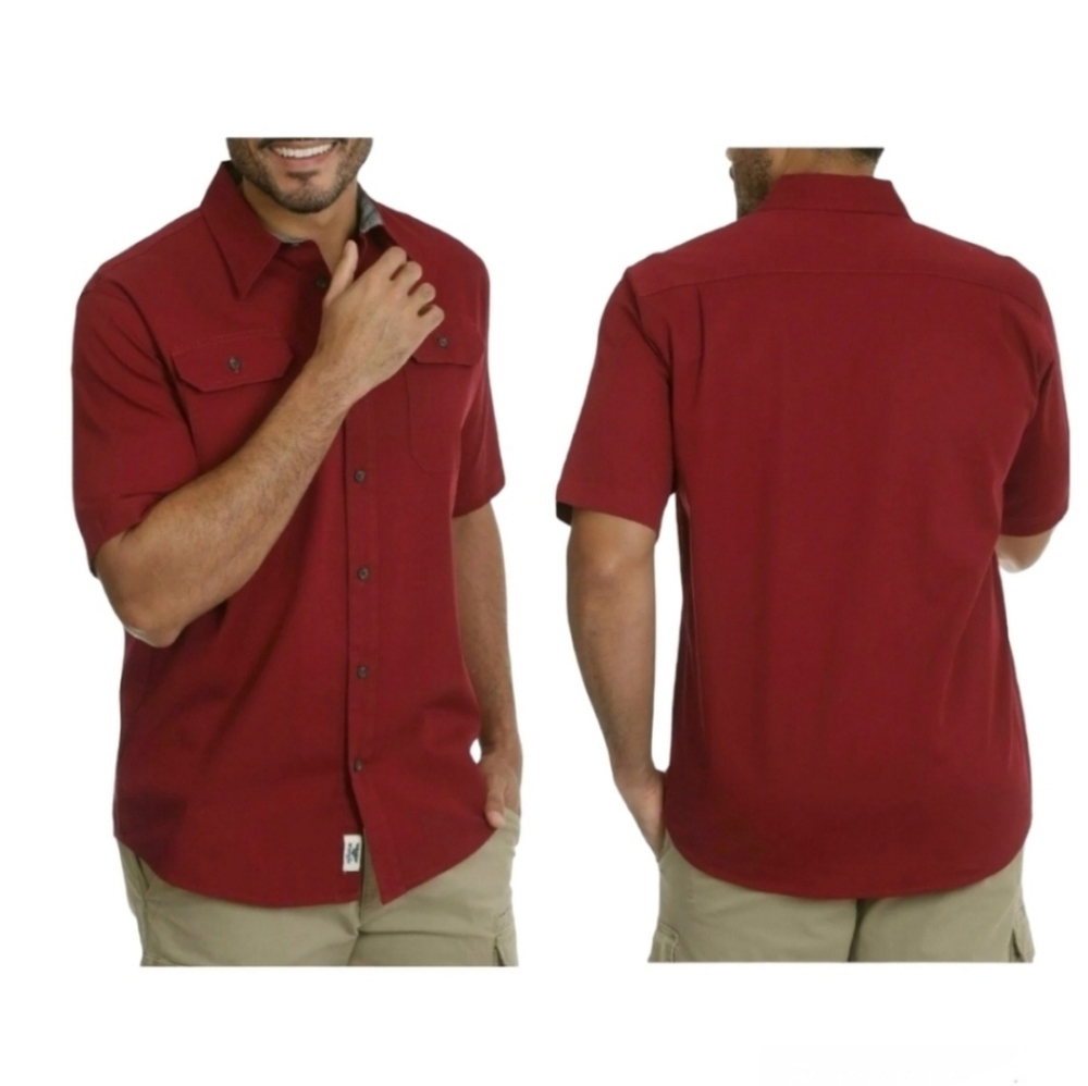 Wrangler Twill Button Down Shirt Sz 2XL